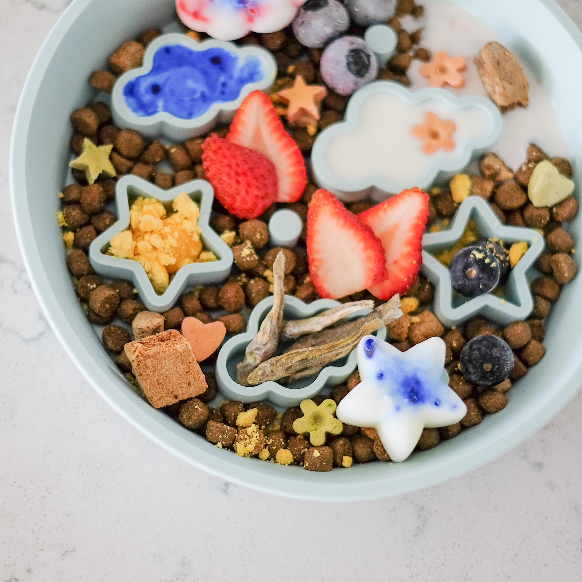 EmeryPets slowfeeder wolk ster groen
