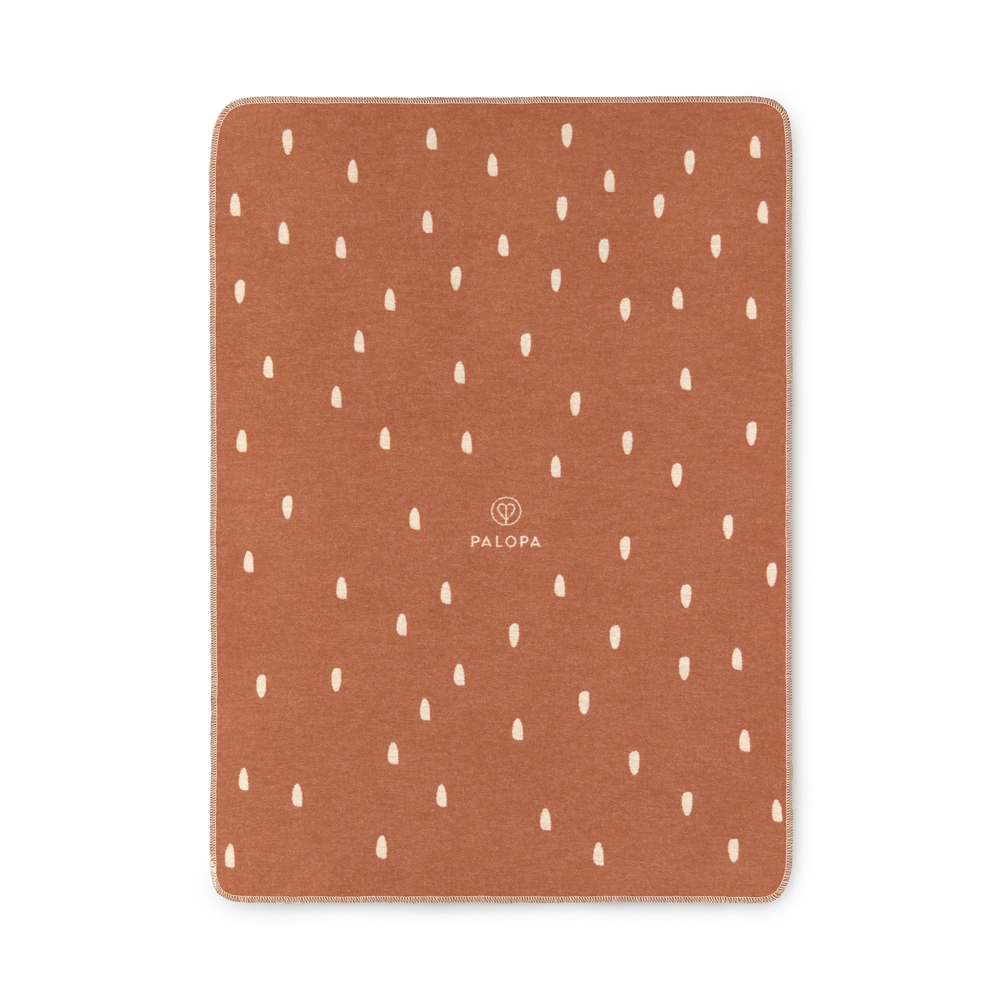 Palopa hondendeken Ida dots stippen cinnamon milky beige bruin
